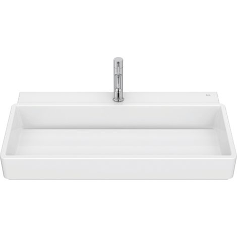 Lavabo mural autoportant ROCA Tura blanc brillant 80 cm