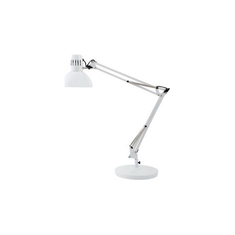 ALBA ARCHI BC LAMPE ARCHITECTE FLUORESCENTE AVEC PINCE ET SOCLE BLANC (1/5)