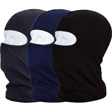 Lot de 3 cagoules d'été en tissu élastique fin et respirant pour le cyclisme et les sports de plein air - Protection contre les UV et la poussière
