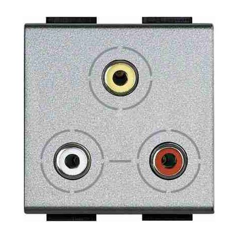 BTINT4283 Connettore RCAx3 - Serie Livinglight Tech