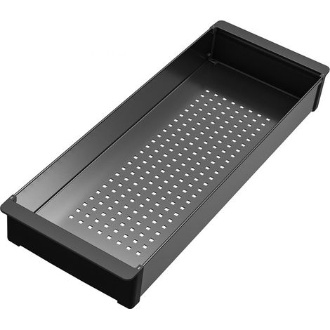 Franke Mythos Masterpiece BXM Zubehör Abtropfbecken mit synthetischem Rand, Edelstahl PVD Anthracite