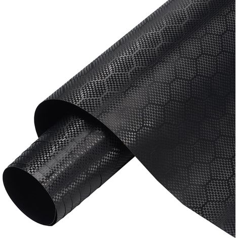 Film pour voiture à motif alvéolaire, film d’habillage de voiture en carbone à motif alvéolaire brillant mat intérieur extérieur, film pour voiture avec micro-canaux, vinyle pour (1/5)