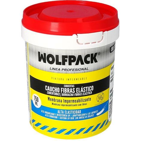 Pintura Impermeabilizante Con Fibras 750 ml Color Rojo (1/5)