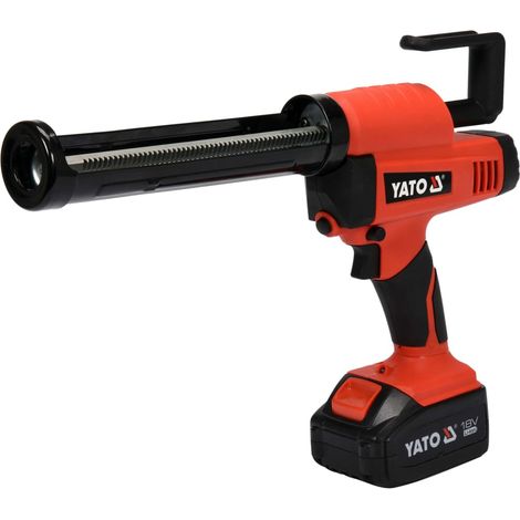 Pistola di sigillatura Yato nero rosso forza 2000 N (1/5)