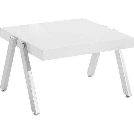 TipoTable d'appoint en mélaminés blanc (1/4)