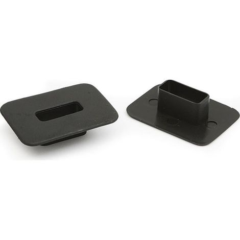 Q&ampQ tapa de plastico para cajetin negra new , TACA Tapa de plástico para el cajetín de los resortes compás para cabecerosde sofás, cód. 9030.56 y 451.253Mater (1/2)