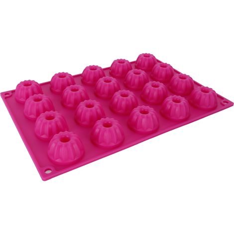 Moule à Gâteau en Silicone Rouge Rose Antiadhésif pour Pâtisserie DIY (1/5)