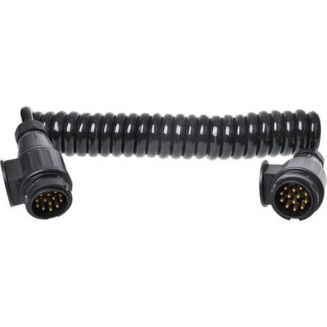 Câble Spiralé 3,5m 8 Fils Avec 2x Fiche 13-pôles Pvc (1/2)