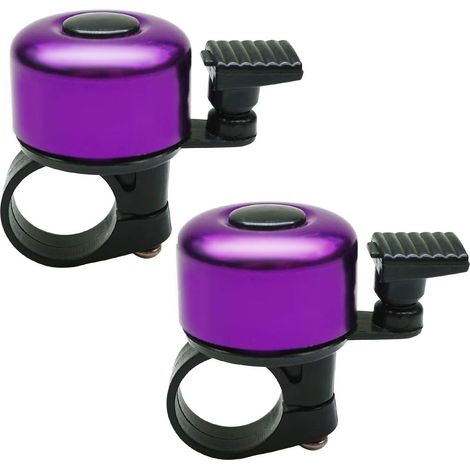 Set of 2 Bike Bell,Bicycle Horn,Bicycle Bell Children Adults,Bicycle Handlebar Bell,Mini Bike Bell Aluminum Bicycle Bell (1/5)