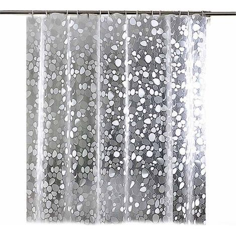 EVARideau de douche imperméable et transparent.-Adapté à une décoration de salle de bain moderne.180x180Centimètres