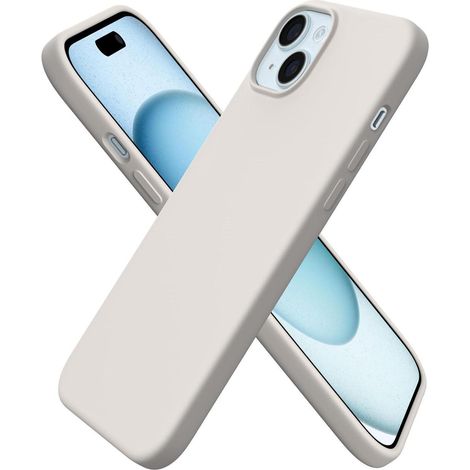 Coque en silicone liquide pour iPhone 15 Plus 6,7 pouces, protection anti-rayures et antichoc (1/5)