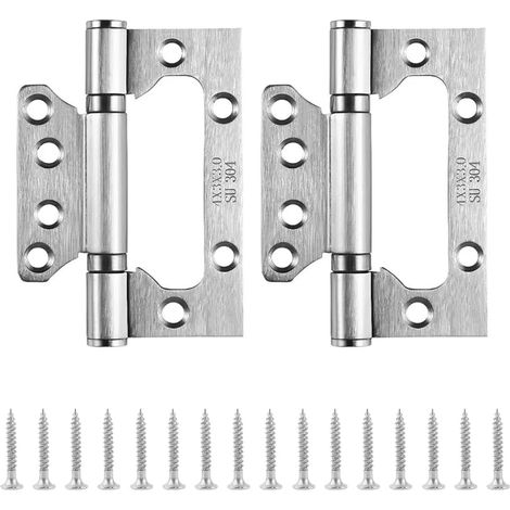 Bisagras para puertas con dos rodamientos de bolas, fabricadas en acero inoxidable, bisagras de alta resistencia, aptas para puertas, ventanas, armarios, etc. (1/5)