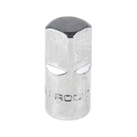 Facom – Augmentateur 1/4'' à 3/8'' – Finition chromée – Longueur 24,5 mm – Poids 16 g – Pour douilles et accessoires compatibles (1/6)