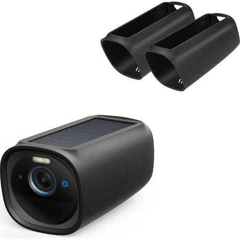 Étui de protection en silicone compatible avec la caméra eufy Security S330 eufyCam 3. Étanche, souple, léger et résistant, il est idéal pour la caméra Eufy Cam 3. (1/4)