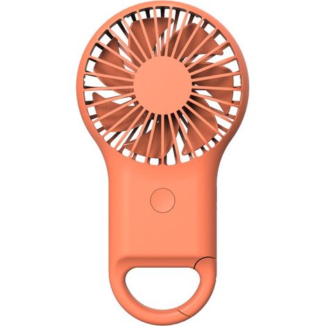Ventilateur manuel - Plastique - orange - Avec mousqueton - Mini & ventilateurs portables (1/5)