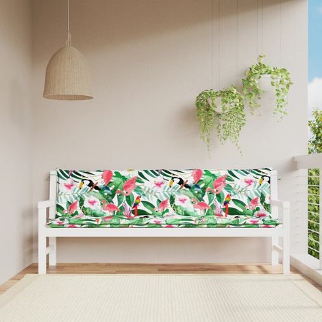 Lot de 2 Coussins pour banc de jardin multicolore 200x50x7 cm -FV86221 (1/5)
