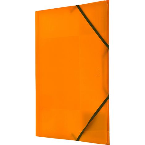 PP-Ordner mit elastischen Ecken. A4, orange.