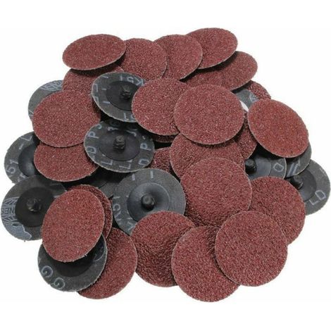 50 disques abrasifs 36 Grit Ø2" Roloc R – Accrochage rapide, haute performance (1/4)