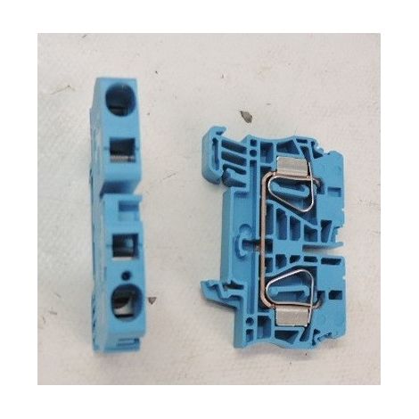bloc de jonction - passage - a ressort - zdu - 6 mm2 - 800v - 41a - bleu - weidmuller 1608630000