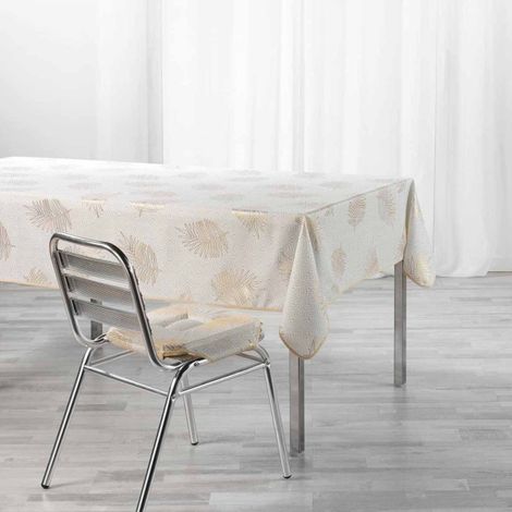 Nappe Imprimée Métallisé "Sunny Gold" 145x240cm Or (1/3)