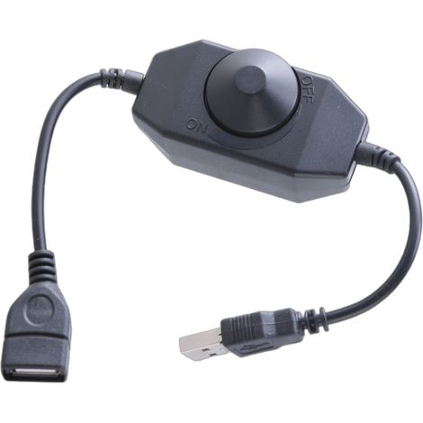Cordon d'alimentation avec interrupteur de contrôle de vitesse et alimentation DC5V, USB, pour une utilisation domestique ou professionnelle selon l'application.-AquaForge (1/5)