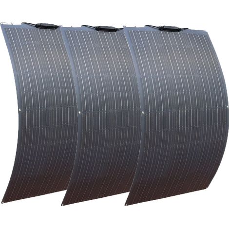 Panneau Solaire, Design Flexible, Haute Efficacité, 3pcs 100w (1/2)