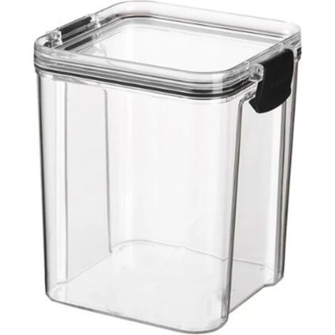Ensemble de 4 boîtes hermétiques et transparentes pour les en-cas, pour une organisation optimale de la cuisine et du plan de travail, en PET.-AquaForge (1/3)