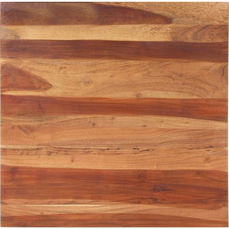 vidaXL Tablero de mesa madera maciza de acacia 25-27 mm 80x80 cm (1/4)