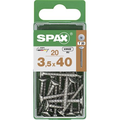 Spax Möbelbauschrauben 3.5 x 40 mm TX 20 - 20 Stk. Spanplattenschrauben & Holzbauschrauben (1/4)