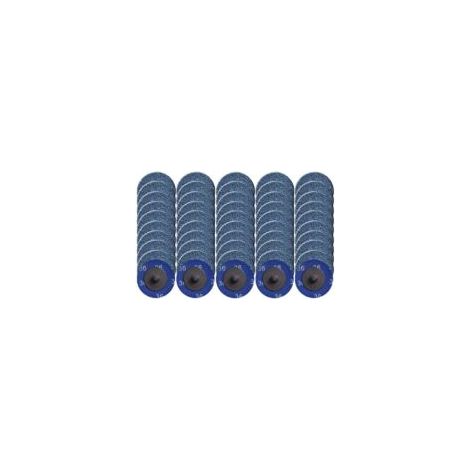 Confezione da 50 dischi abrasivi a cambio rapido da 5,1 cm con rivestimento in ossido di zirconio per la preparazione delle superfici (grana 36) - Crezuo