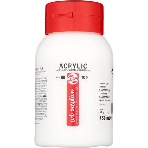 Peinture acrylique - ROYAL TALENS - ArtCreation - Blanc titane - 750 ml - Satiné (1/2)