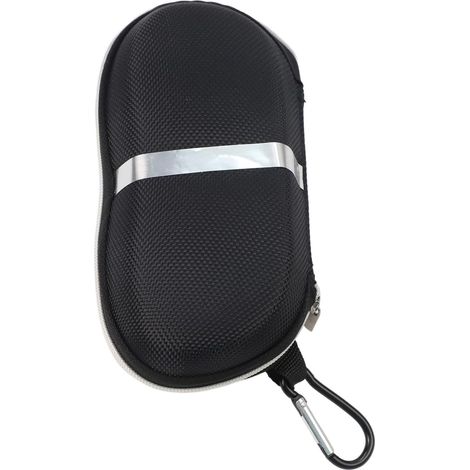 Estuche portátil para gafas de sol y gafas de lectura con interior de EVA resistente a los golpes, carcasa exterior rígida y gancho para un uso práctico.