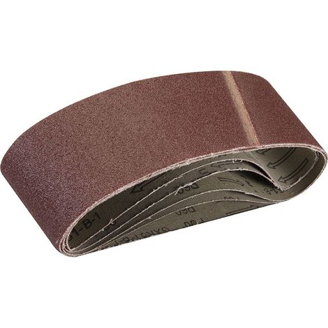 Silverline Sanding Belts 75 x 533mm 5pk - 60 Grit