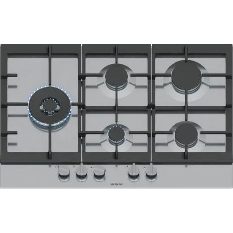 Siemens EC7A5SI90. Colore del prodotto: Nero, Acciaio inox, Posizionamento dell'apparecchio: Da incasso, Dimensione della larghezza del piano cottura: 75 cm. Tipo di controllo: Manopola, Posizione ...