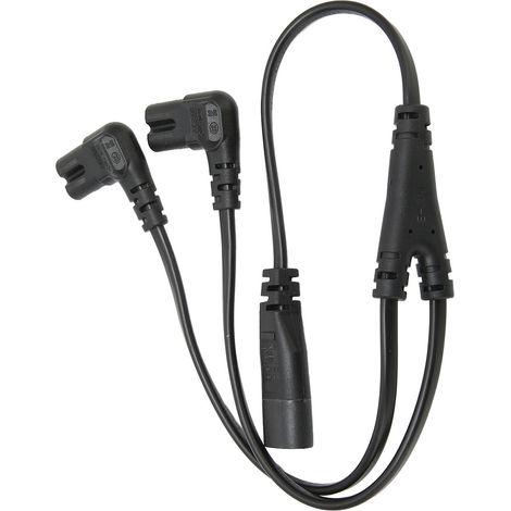 Câble répartiteur d'alimentation secteur IEC320 C8 vers double C7, mâle et femelle, 1 entrée et 2 sorties, pour moniteur LCD et lampe de bureau, 100-250 V. (1/5)