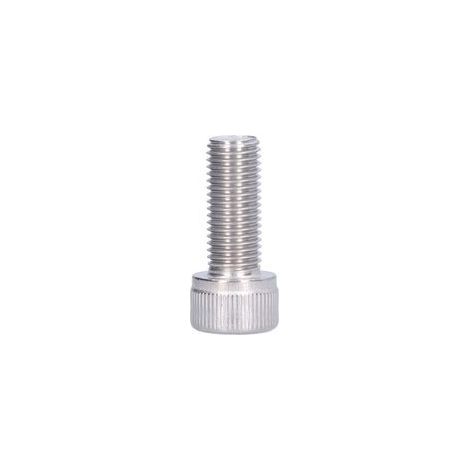 Vis à tête hexagonale avec douille en acier inoxydable A2 – M10×25 mm, pas fin 1,25 mm, lot de 4 pièces (1/5)