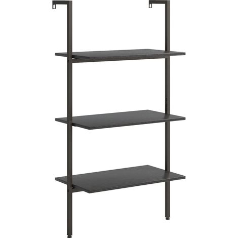 Scaffale Pendente a 3 Livelli Nero 64x35x120,5 cm vidaXL