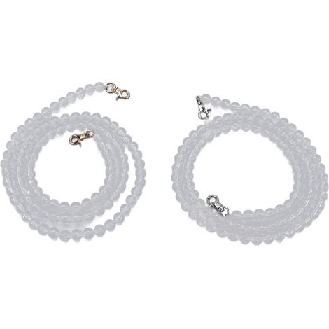 Perles en acrylique 12mm transparentes haute dureté pour décoration de rideaux DIY et accessoires de mariage (1/5)