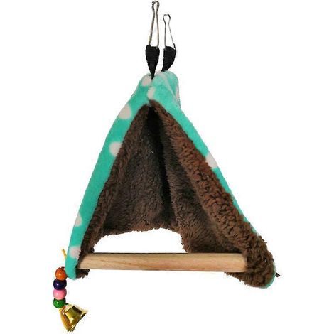 Perchoir Cabane Oiseau Tente Nid Support Perruche Lit Pluche Suspendu Décoration Cage Perroquet-2