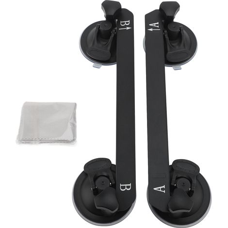 Kit support ventouse vitre voiture inox – Signal satellite stable support toit ouvrant avant arrière, fixation (1/2)