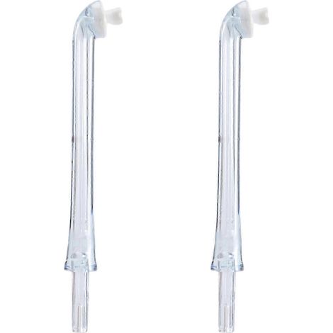 Lot de 2 embouts de haute qualité pour hydropulseur AirFloss HX8331, HX8332, HX8340, HX8341, HX8381 et HX8401. (1/3)
