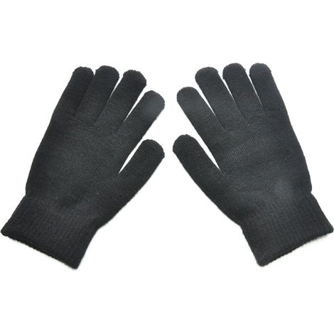 Gants en laine tricotée, gants chauds et polaires pour l'équitation d'hiver (1/5)
