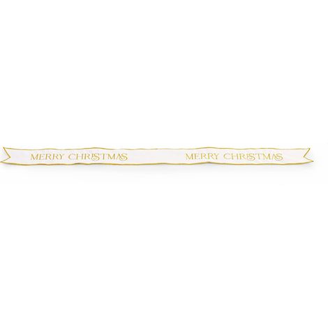 Cupido&Co. Fascia di Natale Velluto XMas 90 x 1140 Mm Bianco Oro