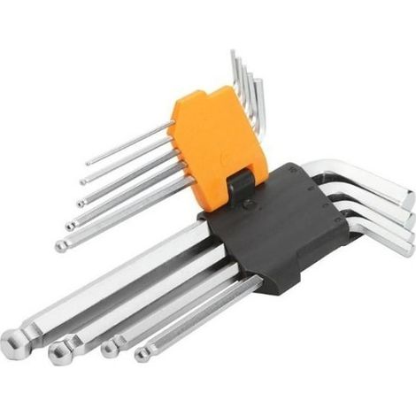 SET 9PZ CHIAVINI ESAGONALI CON SFERA