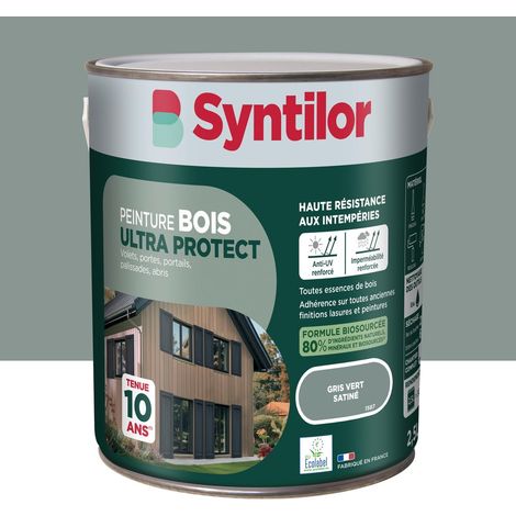 Vernice per legno da esterni Ultra Protect SYNTILOR, grigio-verde satinato, 2,5 l SYNTILOR (1/5)