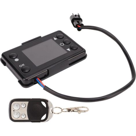 Chauffage de stationnement Diesel, moniteur LCD, interrupteur, télécommande, ensemble pour voitures, camions, véhicules, navires (1/5)