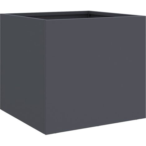 Pflanzkübel Anthrazit 32x30x29 cm Stahl vidaXL