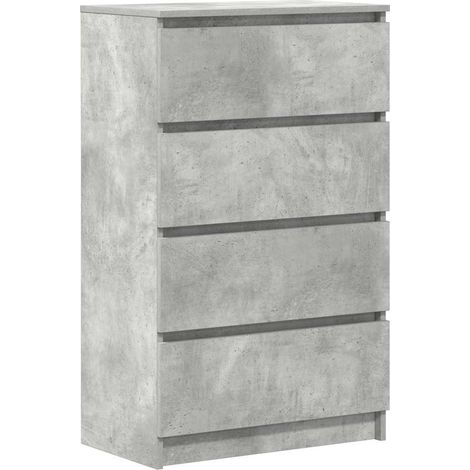 Maison Exclusive - Credenza Grigio Cemento 60x35x98,5 cm in Legno Multistrato
