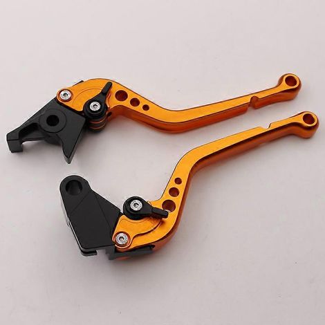 Convient pour les motos Kawasaki ZX9R W800 et NINJA650R : levier de frein, klaxon, poignée d'embrayage (tige longue orange). (1/5)