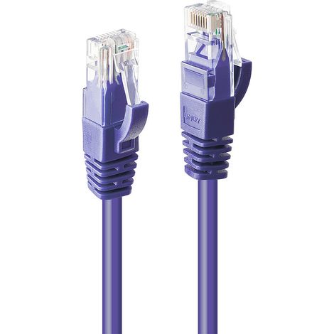LINDY 48122 RJ45 Câble réseau, câble patch CAT 6 U/UTP 1.00 m violet 1 pc(s)